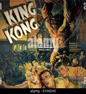 King Kong - 1933 - Poster del filmato Foto Stock