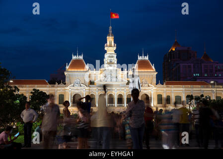 Municipio, a Saigon, Ho Chi Minh, Vietnam. Foto Stock