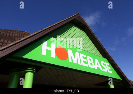 Esterno di un negozio Homebase in Southampton Foto Stock