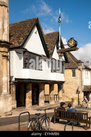 Il municipio storico luogo di mercato, burford, Oxfordshire, England, Regno Unito Foto Stock