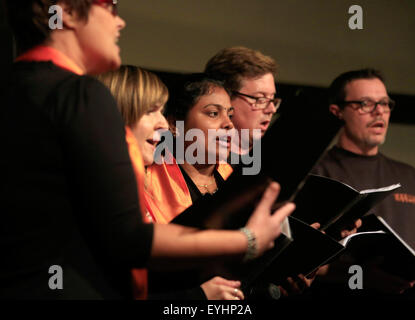 Bottrop, Germania, cantare Giorno della canzone, coro Effata Brauhaus am Ring Foto Stock