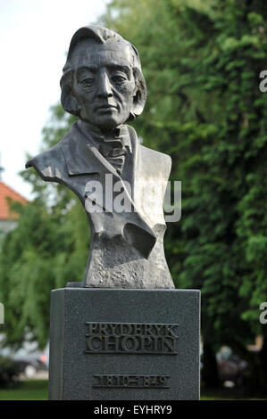 Frederick Chopin memorial, Nowy Tomysl, Wielkopolska provincia della Polonia. Foto Stock