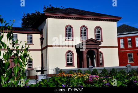 Newport, RI: 1763 Touro sinagoga, costruito dalla Jeshuat Israele congregazione coloniale, è la più antica sinagoga ebraica negli Stati Uniti Foto Stock