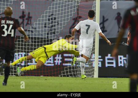 Luglio 30, 2015 - Shanghai, Repubblica Popolare Cinese - Real Madrid avanti CRISTIANO RONALDO durante il match tra il Real Madrid vs AC Milano presso lo Stadio di Shanghai in Cina a Shanghai. Credito: Marcio Machado/ZUMA filo/Alamy Live News Foto Stock