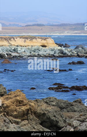 Guarnizioni di tenuta sulla Pacific Coast Highway, nel sud della California, Stati Uniti d'America Foto Stock