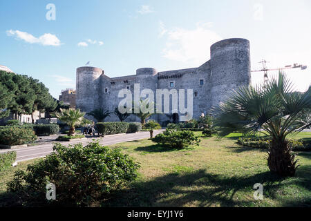 Castello Ursino, Catania, Sicilia, Italia Foto Stock