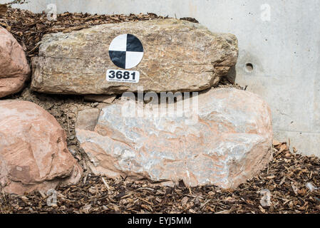 Sondaggio sul marcatore Università paesaggio esterno Foto Stock