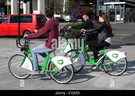 Citybike, Liverpool ciclo del regime di noleggio, ha un'offerta speciale per gli studenti per aiutarvi ad andare da A a B in città. Foto Stock