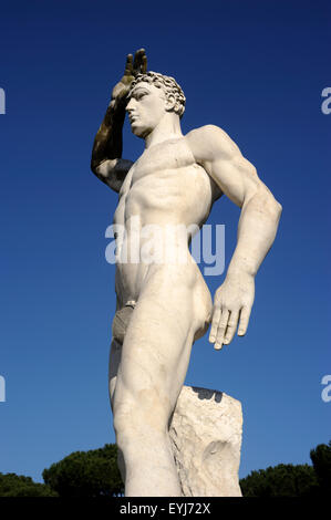 Italia, Roma, foro Italico, Stadio dei Marmi, Stadio di marmo Foto Stock