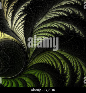 Foglia di felce, fractal Foto Stock