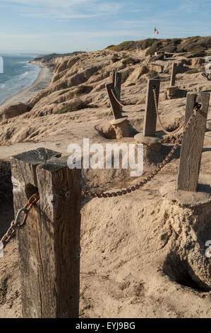 Scogliere di Black Beach, La Jolla, CA Foto Stock