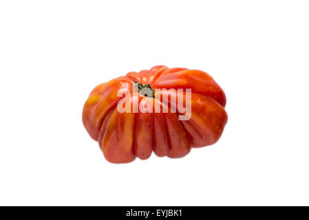 Bistecca di manzo pomodoro isolato su bianco. Foto Stock