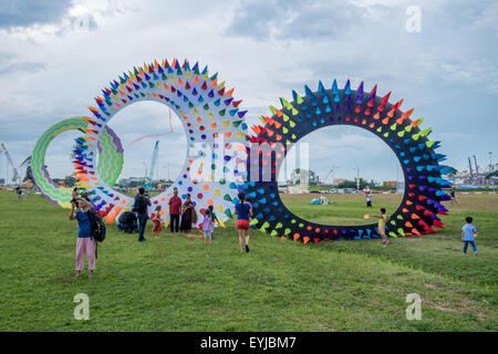 Singapore Kite Festival, 2014 Foto Stock