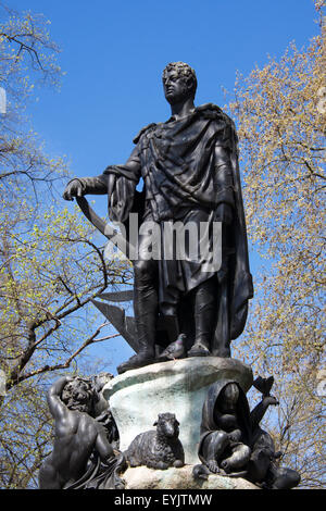 Statua Francesco Duca di Bedford Russell Square Bloomsbury London Inghilterra England Foto Stock