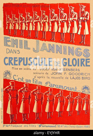 L'ultimo comando - 1928 - Francese poster del filmato Foto Stock