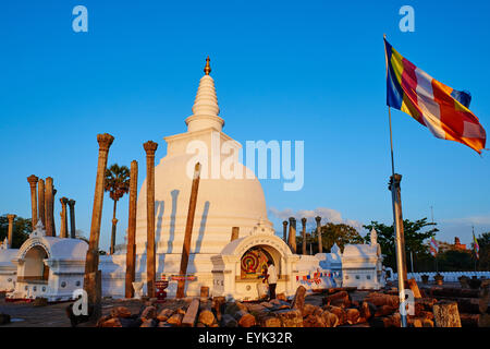 Sri Lanka, Nord provincia centrale, Anuradhapura, la storica capitale dello Sri Lanka, Sito Patrimonio Mondiale dell'UNESCO, Thuparama dagoba Foto Stock