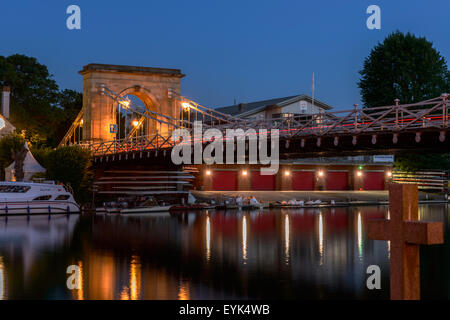 Marlow Bridge di sera Foto Stock