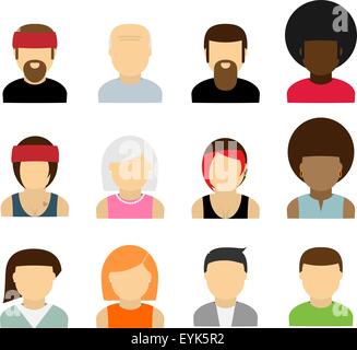 Icone della gente. Illustrazione Vettoriale
