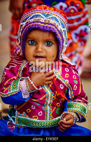 India, Gujarat, Kutch, Padhar village, Ahir gruppo etnico, un anno vecchio cerimonia Foto Stock