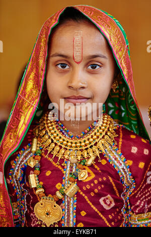 India, Gujarat, Kutch, Padhar village, Ahir gruppo etnico Foto Stock