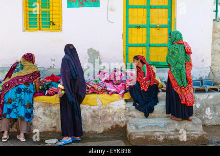 India, Gujarat, Kutch, Padhar village, Ahir gruppo etnico Foto Stock