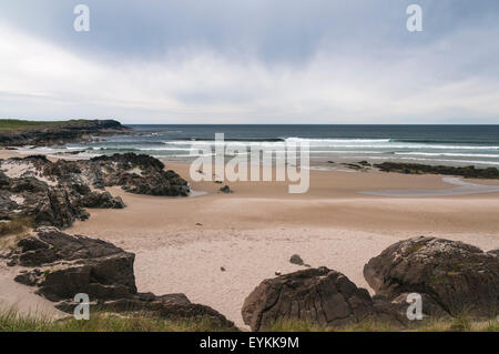 L'estremità meridionale della baia di Saligo, Coul punto, Isle of Islay, Scozia Foto Stock