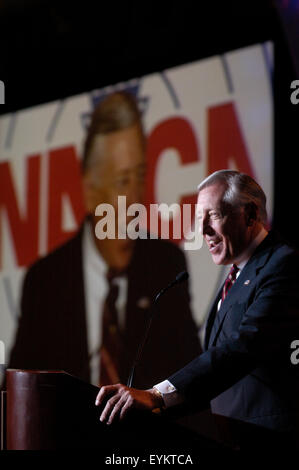 Sost. Steny Hoyer, D-MI, minoranza frusta, parla di controllori del traffico aereo nazionali Association (NATCA) riunione annuale a Washington D.C.. Foto Stock