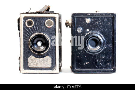 Vecchia scatola Balda telecamere Foto Stock