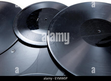 Il vecchio record di shellac, presto la pressione del campione Foto Stock
