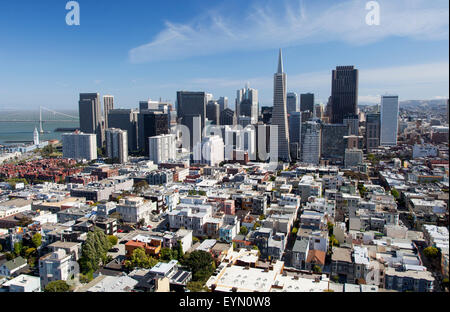 San Francisco skyline di San Francisco, Stati Uniti d'America Foto Stock