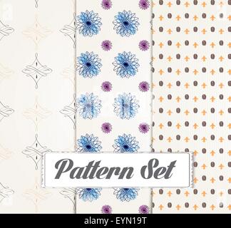 Seamless schemi impostati Illustrazione Vettoriale