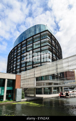 La costruzione di punto, 37 North Wharf Road, Paddington Basin, Paddington, London, England, Regno Unito Foto Stock