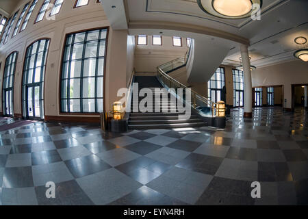 Interno del Centro Conferenze di Salt Lake City, la capitale e la città più popolosa nello stato dello Utah, Stati Uniti d'America Foto Stock