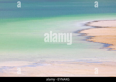 Granaglie arginamento, Highland Valley miniera di rame, Logan Lago, British Columbia Foto Stock