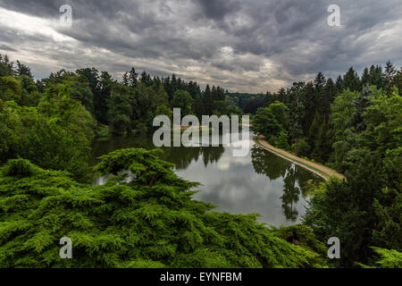 Park Pruhonice vicino a Praga, Repubblica Ceca Foto Stock