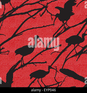 Ibis motivo Motif Foto Stock