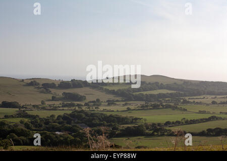 Testa Swyre da ovest Creech collina vicino a Swanage Isle of Purbeck Dorset Inghilterra Foto Stock