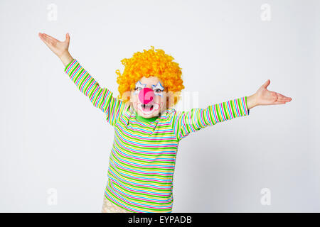 Poco divertente clown Foto Stock