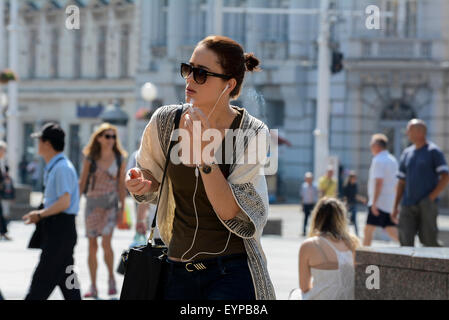 Zagabria, Croazia. 02Aug, 2015. Una soleggiata giornata estiva a Zagabria in Croazia. Credito: Marijan Poljak/Alamy Live News Foto Stock