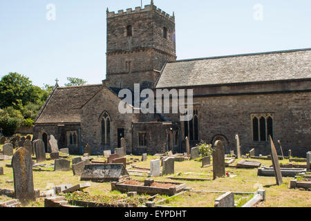 Chiesa di Sant'Andrea (Sant'Andrea Chiesa), Clevedon, Somerset, Regno Unito (utilizzato nella serie TV Broadchurch, noto come San Beda's) Foto Stock