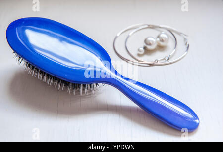Studio di immagini di una spazzola per capelli Foto Stock