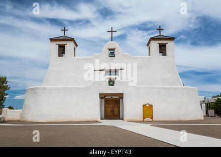 La Chiesa di Sant'Agostino in il pueblo di Isleta, Nuovo Messico, Stati Uniti d'America. Foto Stock