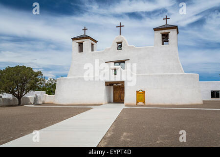 La Chiesa di Sant'Agostino in il pueblo di Isleta, Nuovo Messico, Stati Uniti d'America. Foto Stock