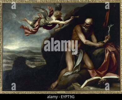 Alonso Cano (1601-1667). Pittore spagnolo. Penitente San Girolamo nel deserto. Museo de Bellas Artes. Granada. Andalusia. Spagna. Foto Stock