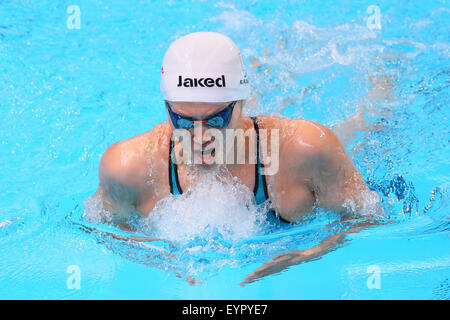 Kazan, Russia. Il 3° agosto 2015. Rie Kaneto (JPN) Nuoto : XVI Campionati del Mondo di nuoto FINA Kazan 2015 Donne 100m a rana calore a Kazan Arena di Kazan, la Russia . Credito: Giovanni Osada AFLO/sport/Alamy Live News Foto Stock