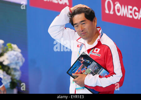 Kazan, Russia. Il 3° agosto 2015. Norimasa Hirai (JPN) Nuoto : XVI Campionati del Mondo di nuoto FINA Kazan 2015 sessione di pratica a Kazan Arena di Kazan, la Russia . Credito: Giovanni Osada AFLO/sport/Alamy Live News Foto Stock