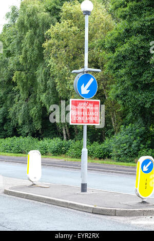 Preston, Lancashire, Regno Unito. L influenza aviaria cartello segnaletico su Preston Street. Foto Stock