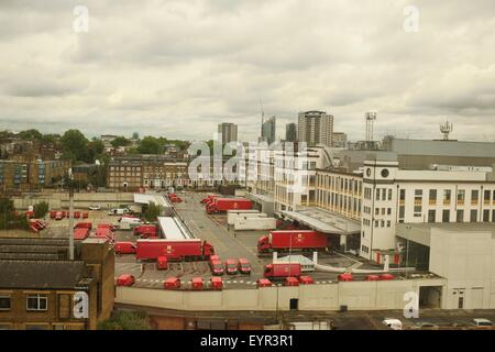 Vista in elevazione del Mount Pleasant Centro posta Farringdon Rd London Foto Stock