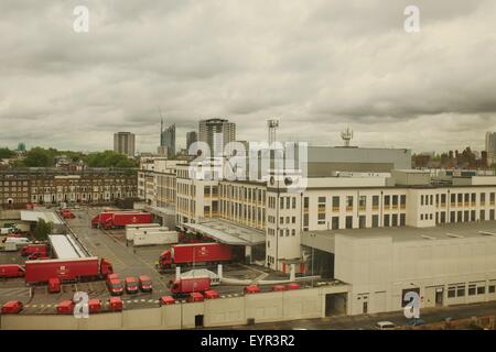 Vista in elevazione del Mount Pleasant Centro posta Farringdon Rd London Foto Stock