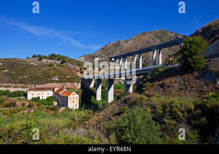 Xviii secolo Cartiera - Molino de Papel, vicino Maro, Costa Tropical, provincia di Granada, Andalusia, Spagna Foto Stock